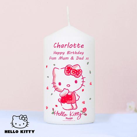 Personalised Hello Kitty Cherry Bloom Candle Extra Image 1